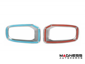 Jeep Renegade Front Fog Light Trim - Brushed Stainless Steel